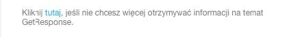 Link umożliwiający wypisanie się z newslettera