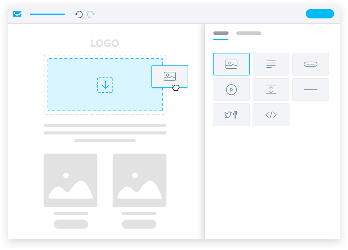 Конструктор email. Email mockup.