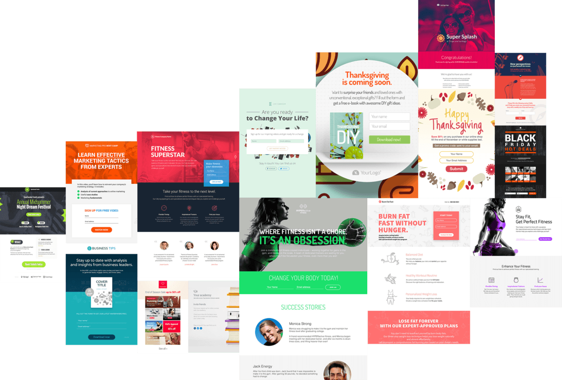mobile responsive landing page templates