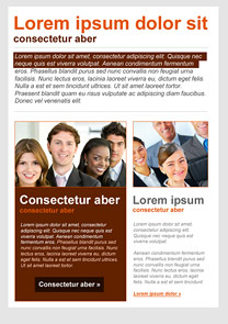 Positive Attitude Brown newsletter template
