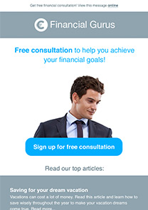 Financial Guru newsletter template