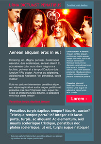 Double Date Grey newsletter template
