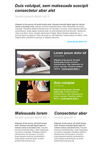 Excellent Work Green newsletter template