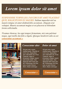 Books Brown newsletter template