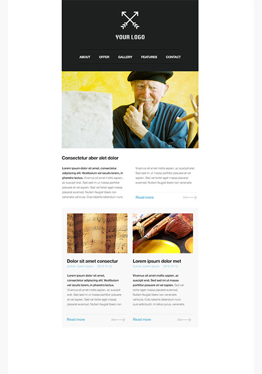 education newsletter templates email marketing getresponse