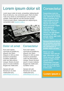 Credit Cards Blue newsletter template