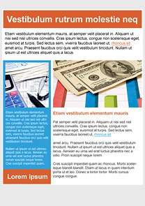 Make Money Orange newsletter template