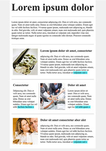 Business Success Light Blue newsletter template