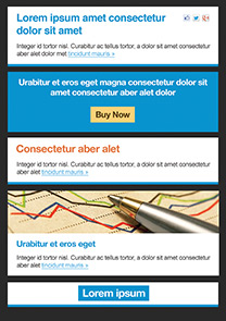 Success Blue newsletter template
