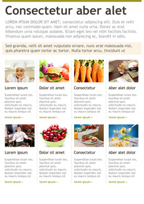 Healthy Food Guide Green newsletter template