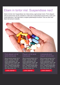 Painkillers Red newsletter template