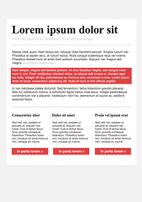 Easy Editorial Red newsletter template
