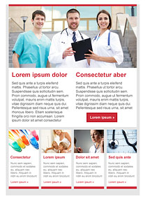 Doctors Red newsletter template