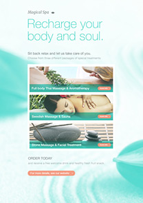 Magical Spa newsletter template