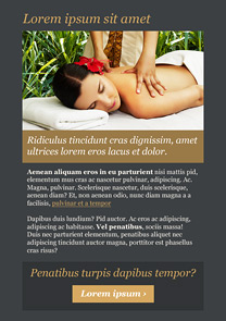 Massage Grey newsletter template