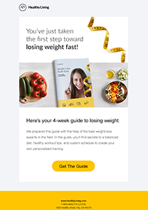 Healthy Living newsletter template
