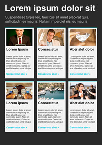 Celebrity Black newsletter template
