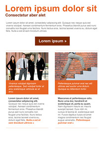 Career Orange newsletter template