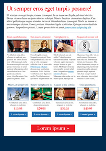 Law Group Navy-Blue newsletter template
