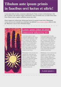 Natural Sun Purple newsletter template