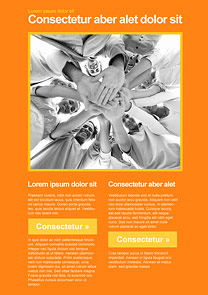 Meeting Orange newsletter template