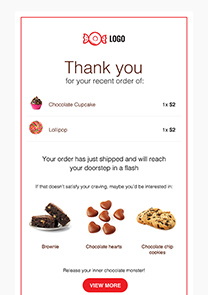 Post-Purchase Thank You newsletter template