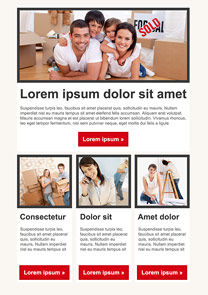 Removal Red newsletter template