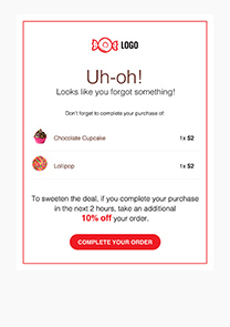 Abandoned Cart newsletter template