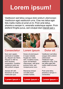 Online Shopping Pink newsletter template