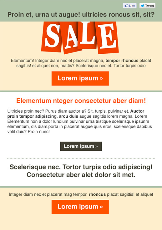 Stores and Shopping Newsletter Templates email marketing GR