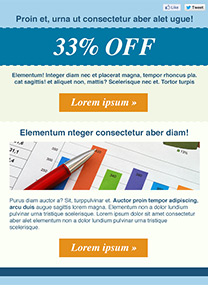 Better Results Blue newsletter template