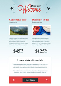 Starred newsletter template
