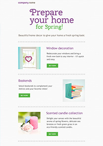 Spring Decor newsletter template