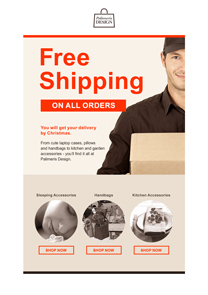 Free Shipping Day newsletter template