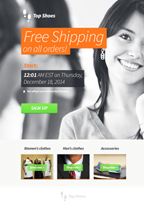 Free Shipping newsletter template