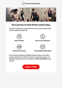 Fitness Journey newsletter template