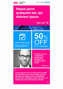 Science Pink newsletter template