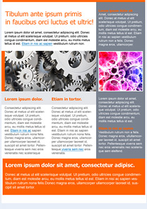 Technology Orange newsletter template