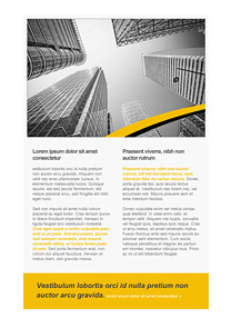 Urban Zone Yellow newsletter template
