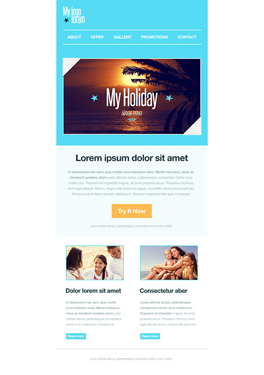 travel and holiday newsletter templates email marketing gr